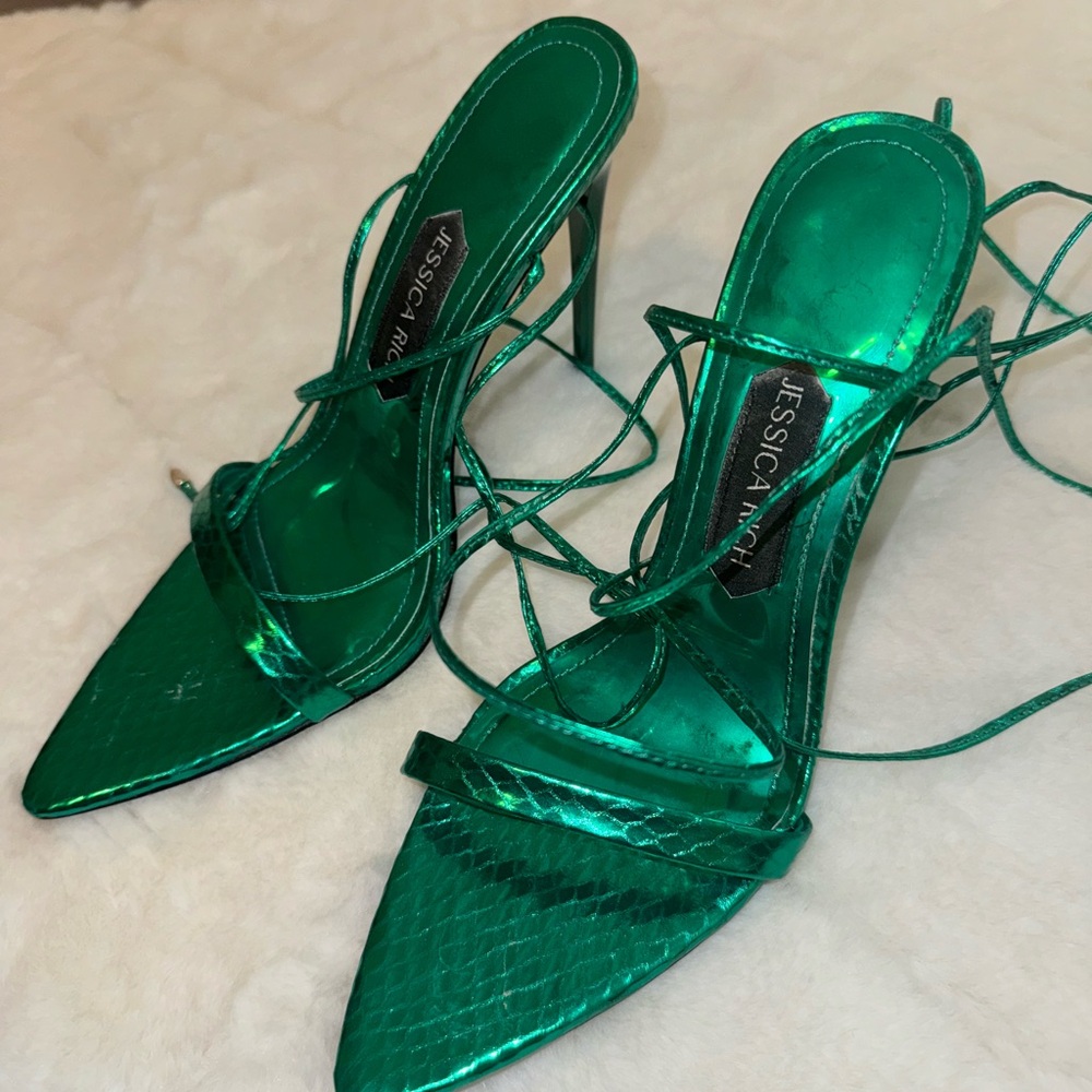JESSICA RICH strappy sandals (size 38 but fits 37.5) (USED ONLY ONCE) - Picture 6 of 10